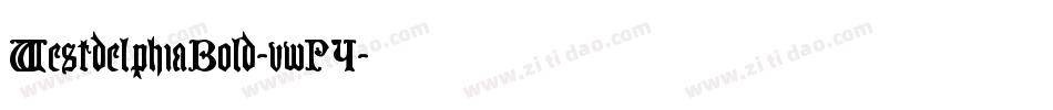WestdelphiaBold-vwP4字体转换 WestdelphiaBold-vwP4字体转换