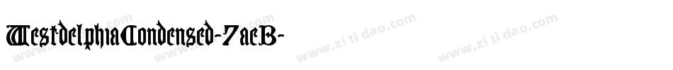 WestdelphiaCondensed-7aeB字体转换 WestdelphiaCondensed-7aeB字体转换