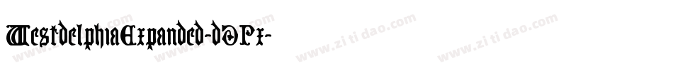WestdelphiaExpanded-dDPx字体转换