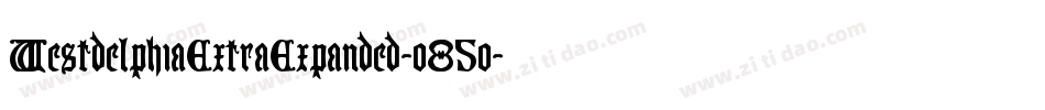 WestdelphiaExtraExpanded-o85o字体转换