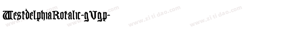 WestdelphiaRotalic-gVgp字体转换
