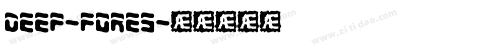 deep-fores字体转换