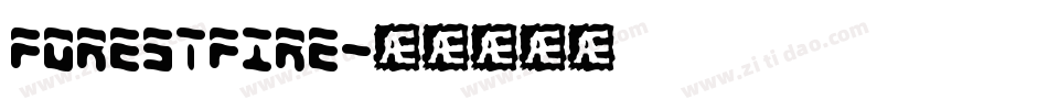 forestfire字体转换