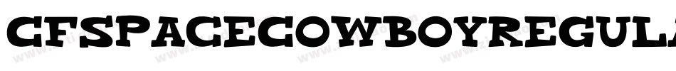 CfSpaceCowboyRegular-Opl6字体转换