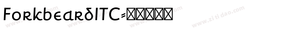 ForkbeardITC字体转换