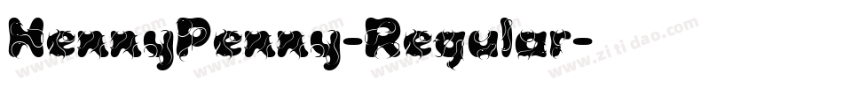 HennyPenny-Regular字体转换