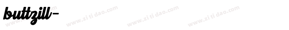 buttzill字体转换