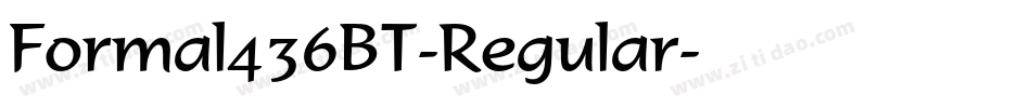 Formal436BT-Regular字体转换
