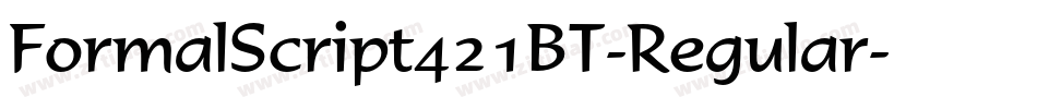 FormalScript421BT-Regular字体转换