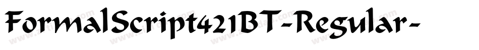 FormalScript421BT-Regular字体转换