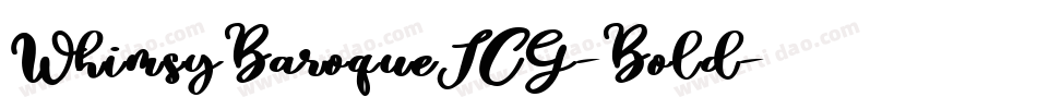WhimsyBaroqueICG-Bold字体转换