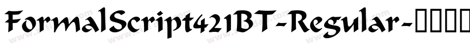 FormalScript421BT-Regular字体转换