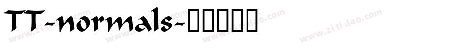 TT-normals字体转换
