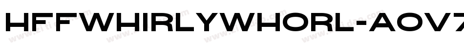 HffWhirlyWhorl-AOV7字体转换