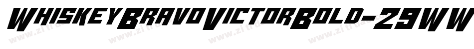 WhiskeyBravoVictorBold-29WW字体转换