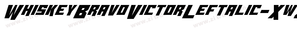 WhiskeyBravoVictorLeftalic-XwZ2字体转换