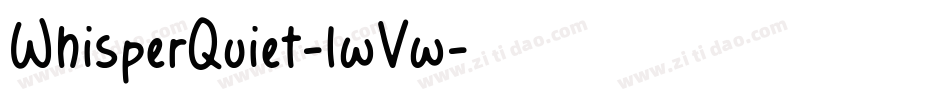 WhisperQuiet-lwVw字体转换