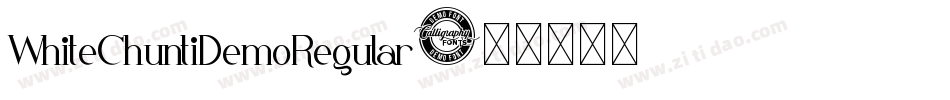 WhiteChuntiDemoRegular字体转换