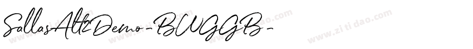 SallasAlt2Demo-BWGGB字体转换 SallasAlt2Demo-BWGGB字体转换