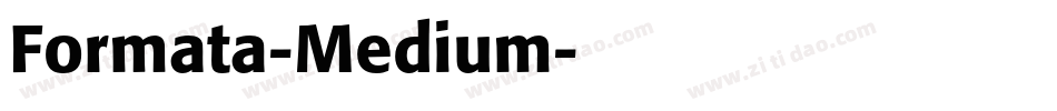 Formata-Medium字体转换