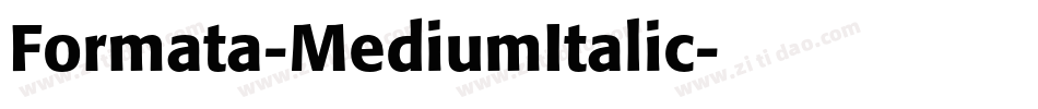 Formata-MediumItalic字体转换