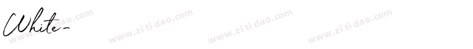White字体转换