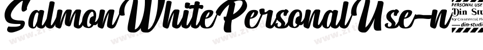 SalmonWhitePersonalUse-n7KY字体转换