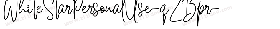 WhiteStarPersonalUse-qZBpr字体转换 WhiteStarPersonalUse-qZBpr字体转换