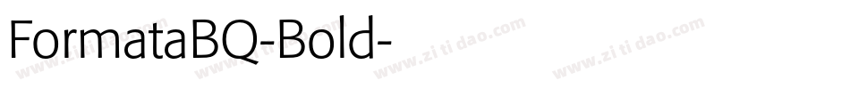 FormataBQ-Bold字体转换