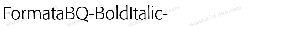 FormataBQ-BoldItalic字体转换