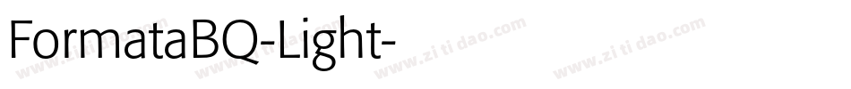 FormataBQ-Light字体转换