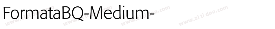FormataBQ-Medium字体转换