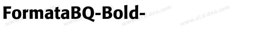 FormataBQ-Bold字体转换