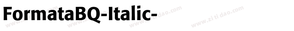 FormataBQ-Italic字体转换