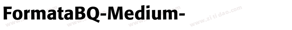 FormataBQ-Medium字体转换