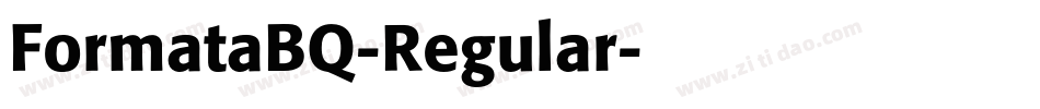 FormataBQ-Regular字体转换