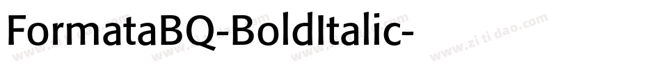 FormataBQ-BoldItalic字体转换
