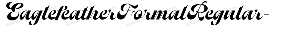 EaglefeatherFormalRegular字体转换