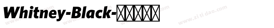 Whitney-Black字体转换