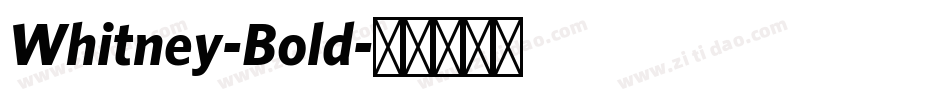 Whitney-Bold字体转换