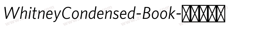 WhitneyCondensed-Book字体转换