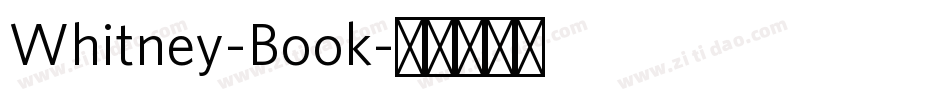 Whitney-Book字体转换