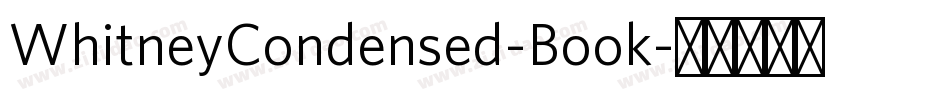 WhitneyCondensed-Book字体转换