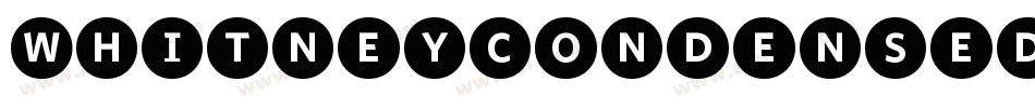 WhitneyCondensed-Black字体转换