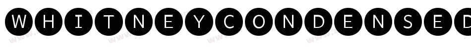 WhitneyCondensed-Black字体转换