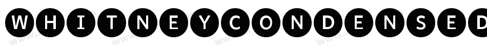 WhitneyCondensed-Black字体转换