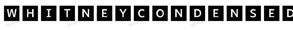 WhitneyCondensed-Black字体转换