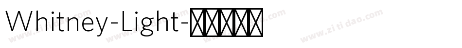 Whitney-Light字体转换