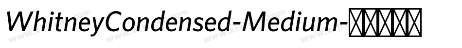 WhitneyCondensed-Medium字体转换