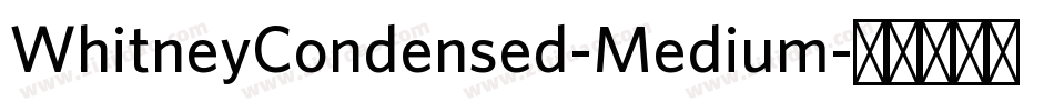 WhitneyCondensed-Medium字体转换